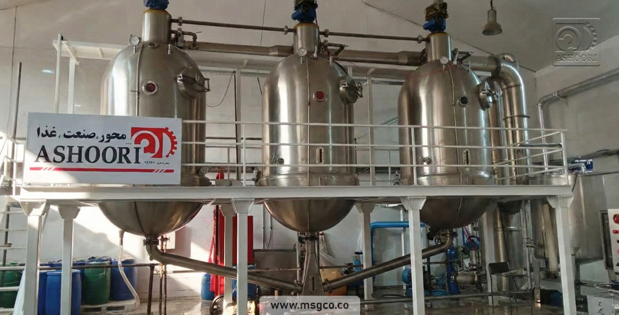 دستگاه تغلیظ کننده تحت خلاء بچ ماشین سازی عاشوری