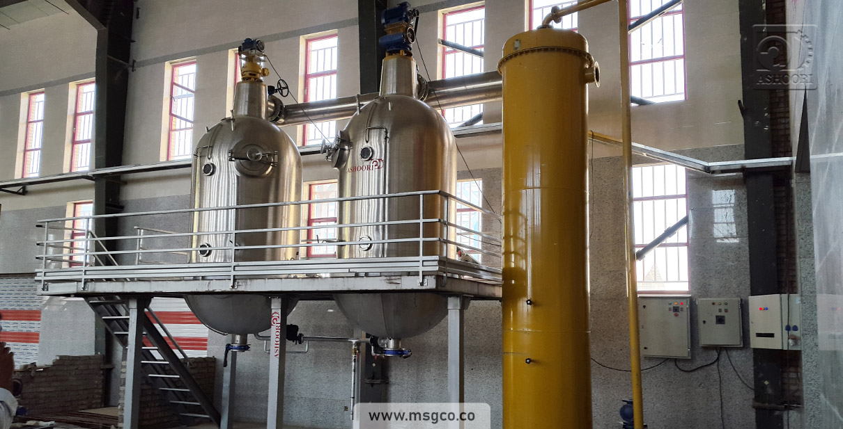 دستگاه تغلیظ کننده تحت خلاء بچ ماشین سازی عاشوری