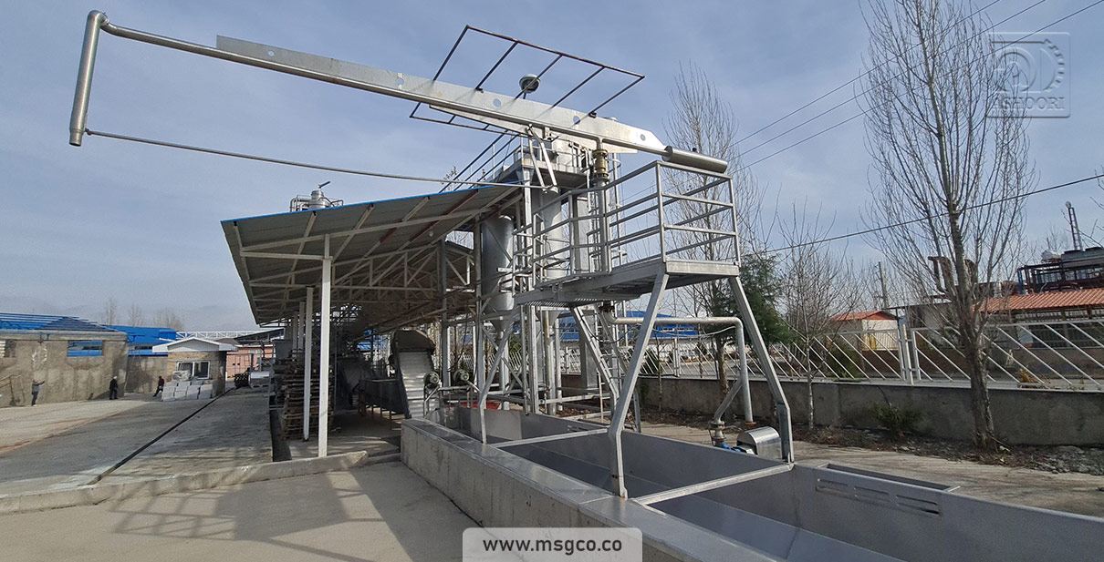 وان دریافت اولیه شستشو محصول خط گوجه فرنگی ماشین سازی عاشوری